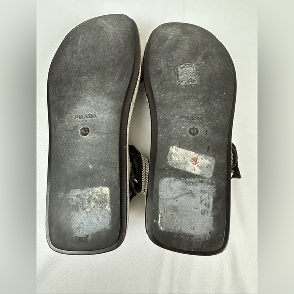 Vintage Prada Platform Velcro Sandals Size 10 - Picture 4 of 14